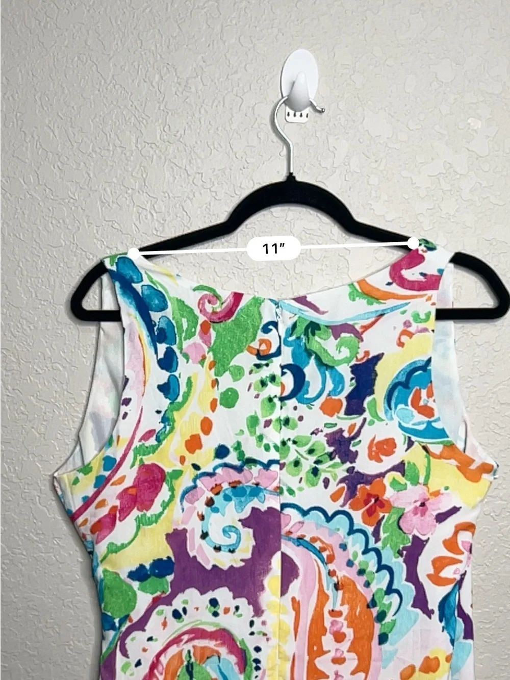 Lauren Ralph Lauren Colorful Paisley Faux Wrap Sleeveless Dress Size 6 - Picture 9 of 9
